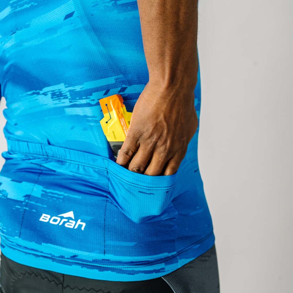 Men's OTW Cycling Jersey pocket closeup shot