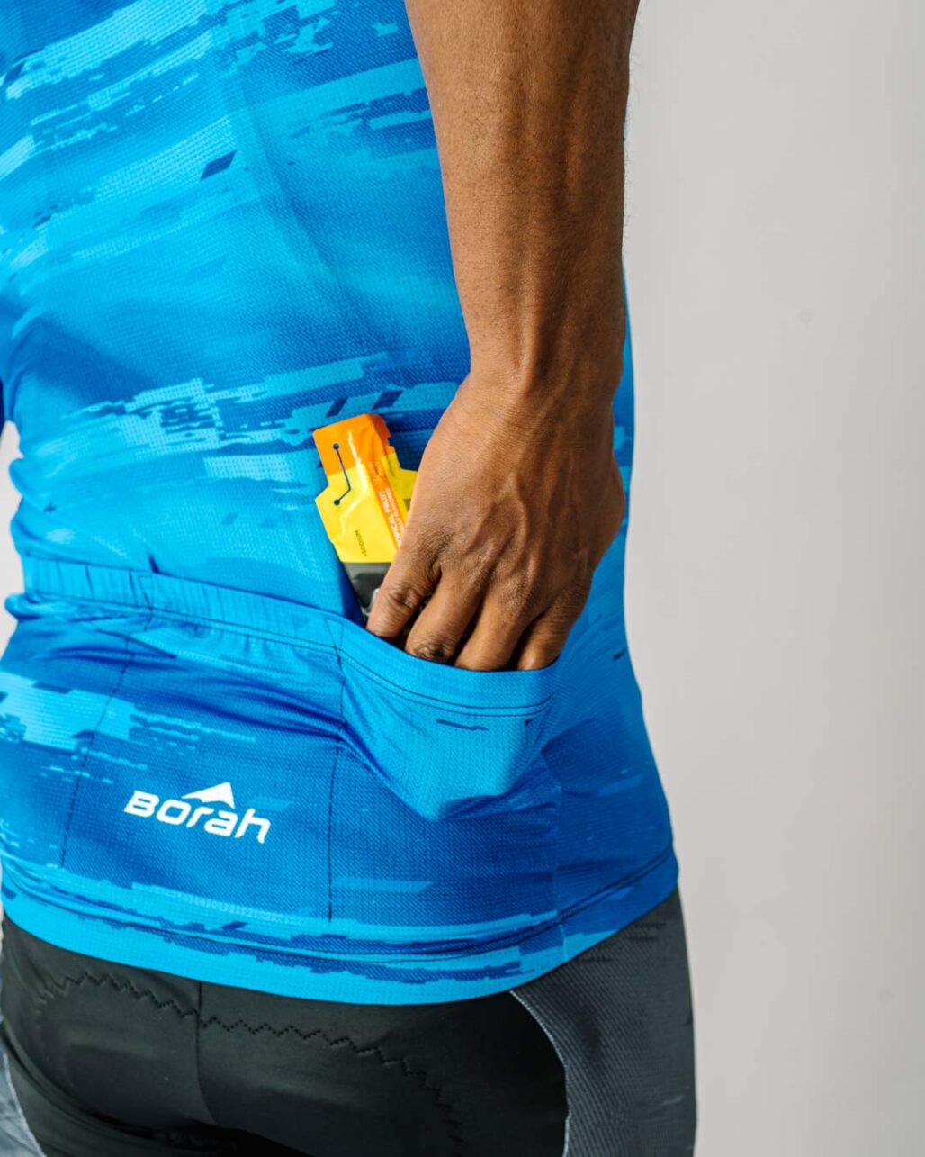 Men's OTW Cycling Jersey pocket closeup shot