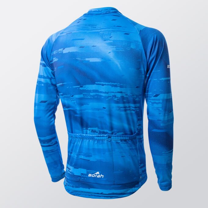 Team Long Sleeve Cycling Jersey Back.