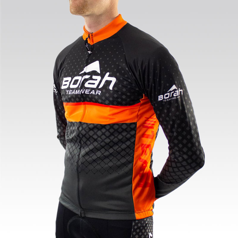 Team Long Sleeve Cycling Jersey - Front 3qtr