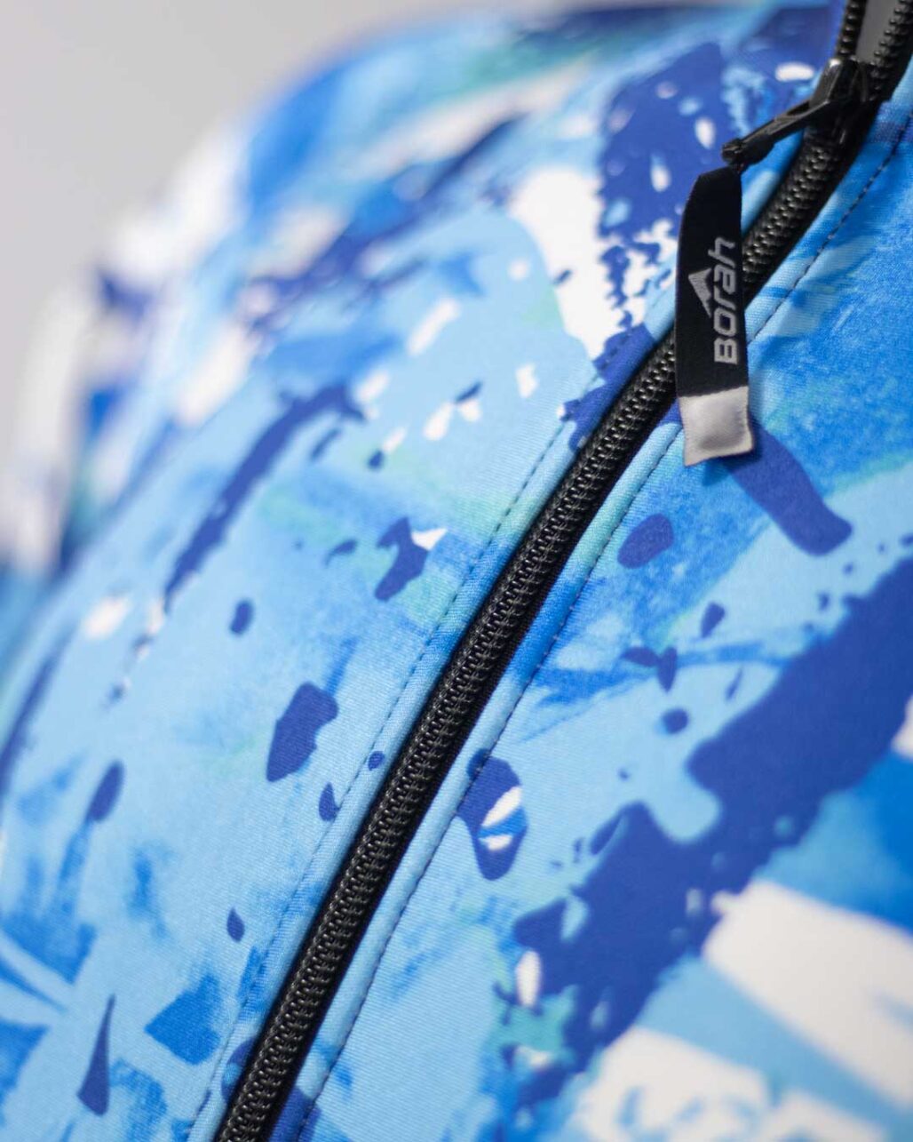 Adult Alpine Race Suit zipper detail shot.
