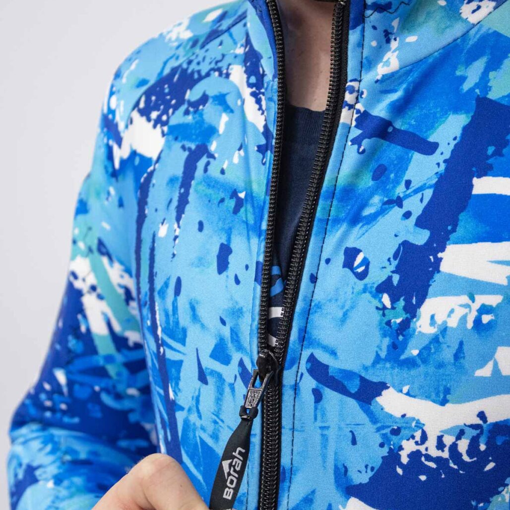 Youth Alpine Race Suit zipper detail.