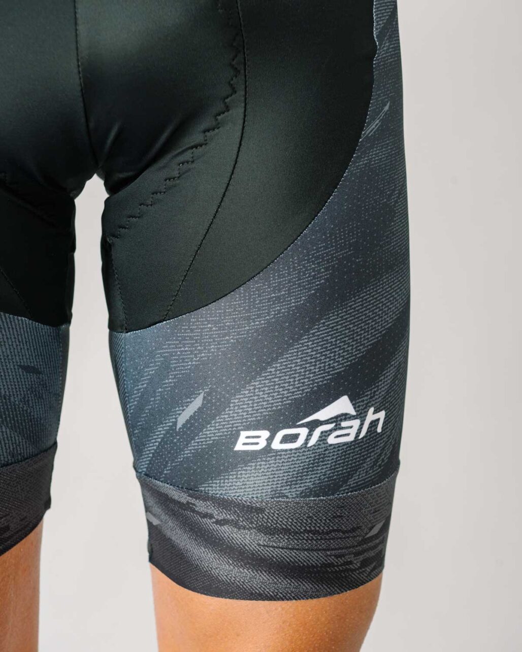 Men's OTW Cycling Bib fabric detail view.