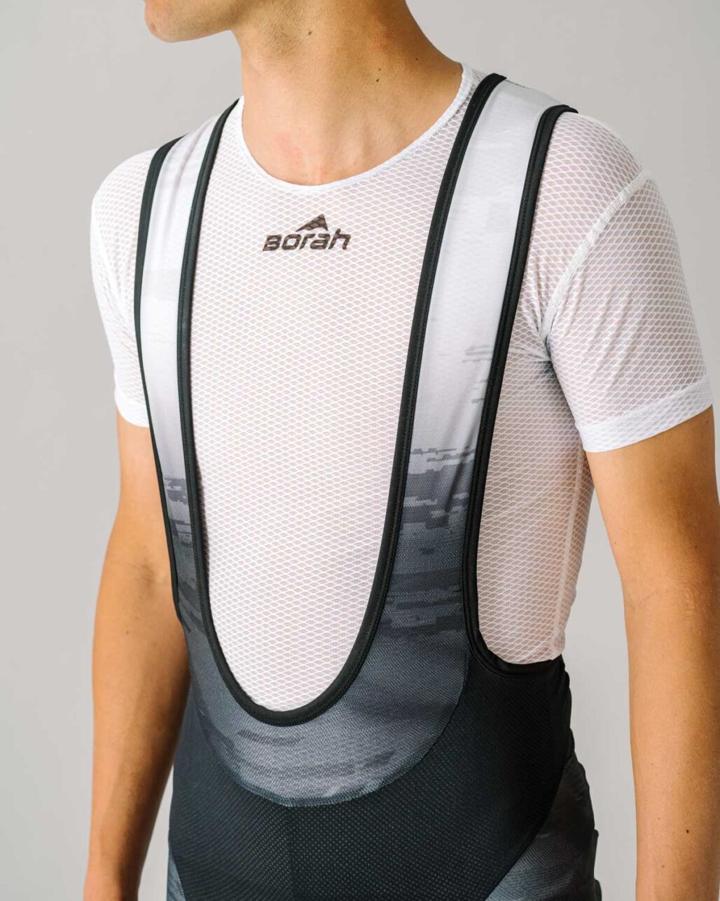 Men's OTW Spark Cycling Bib detail view.