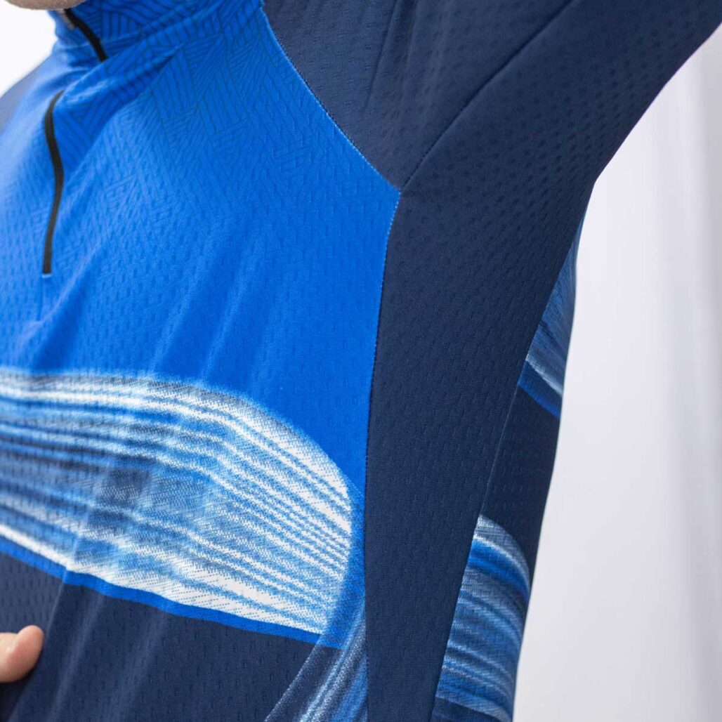 Men's Pro XC Suit underarm gusset detail.