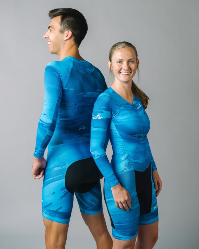 Unisex OTW LS Cycling Skinsuit Guy and Girl View