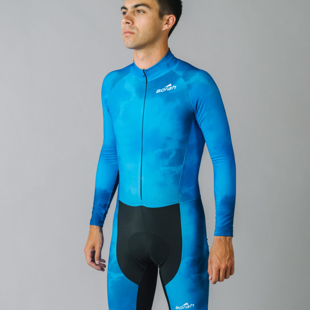 Unisex Team Thermal LS Cycling Skinsuit Front View