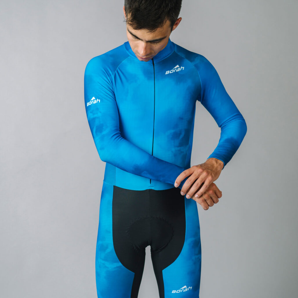 Unisex Team Thermal LS Cycling Skinsuit Front View 2