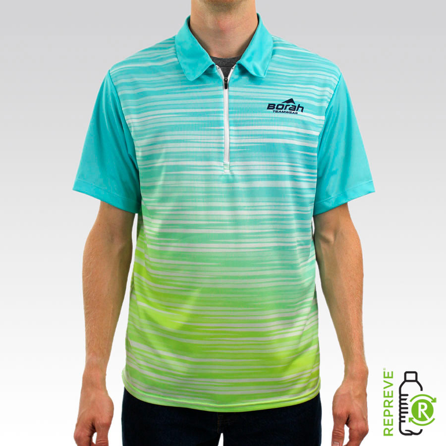 Custom Polo Shirt Front with Repreve Logo