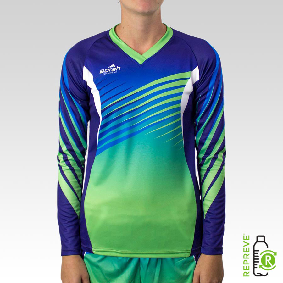 Women's Team Long Sleeve Marathon Tee Front with Repreve Logo