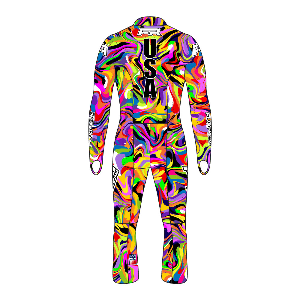 Fuxi Alpine Race Suit - Psychedelic Design2
