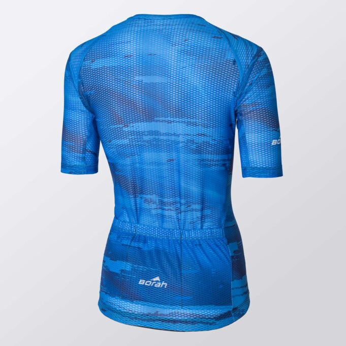 Women's OTW Helium+ Cycling Jersey back mannequin view.