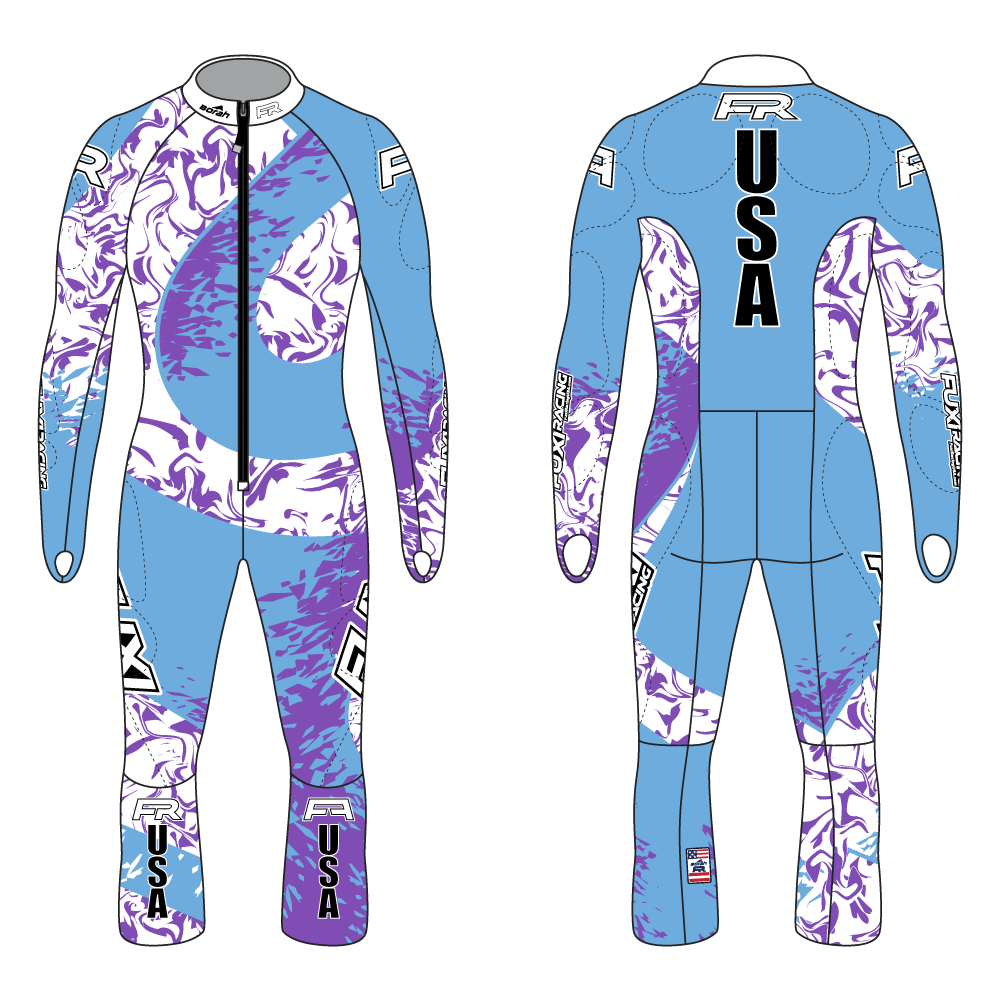 Fuxi Alpine Race Suit - Champion Design Front and Back