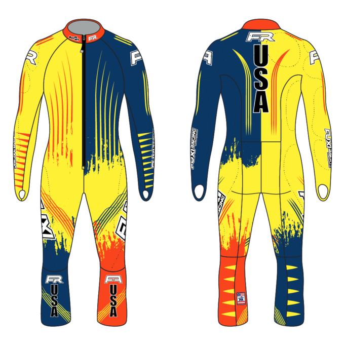 Chapelco Fuxi Alpine Race Suit Front and Back