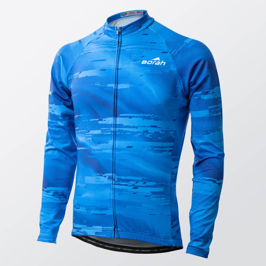 OTW Thermal Long Sleeve Cycling Jersey front view.