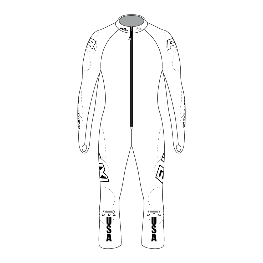 Fuxi Whiteout Stock Alpine Race Suit