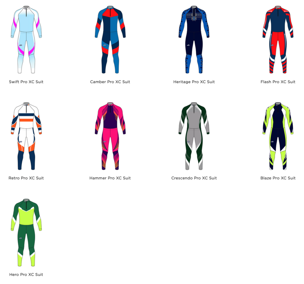 Nordic Colorizer race suit design options.