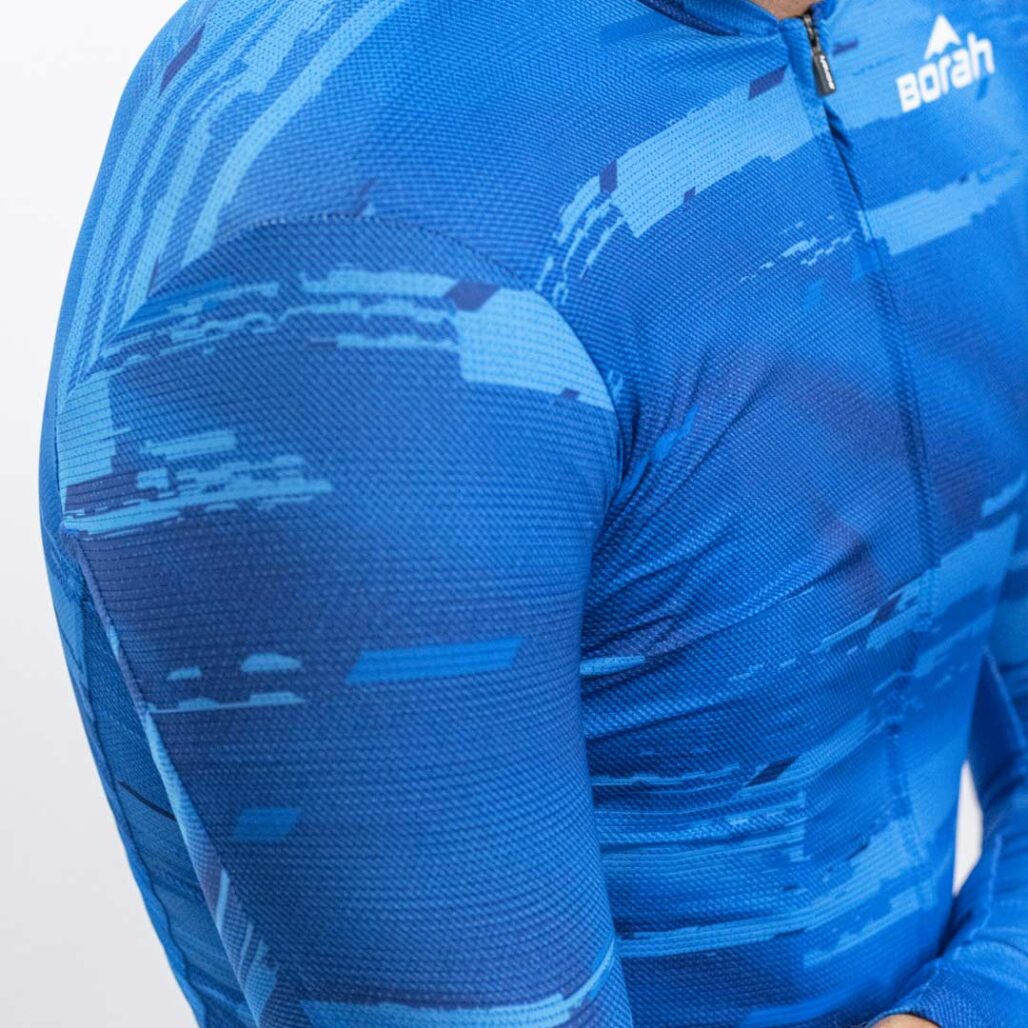 Men's OTW Long Sleeve Cycling Jersey sleeve detail shot.