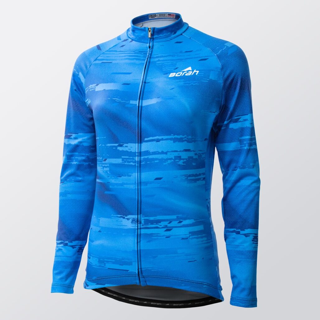 Women's OTW Thermal Long Sleeve Cycling Jersey front view.