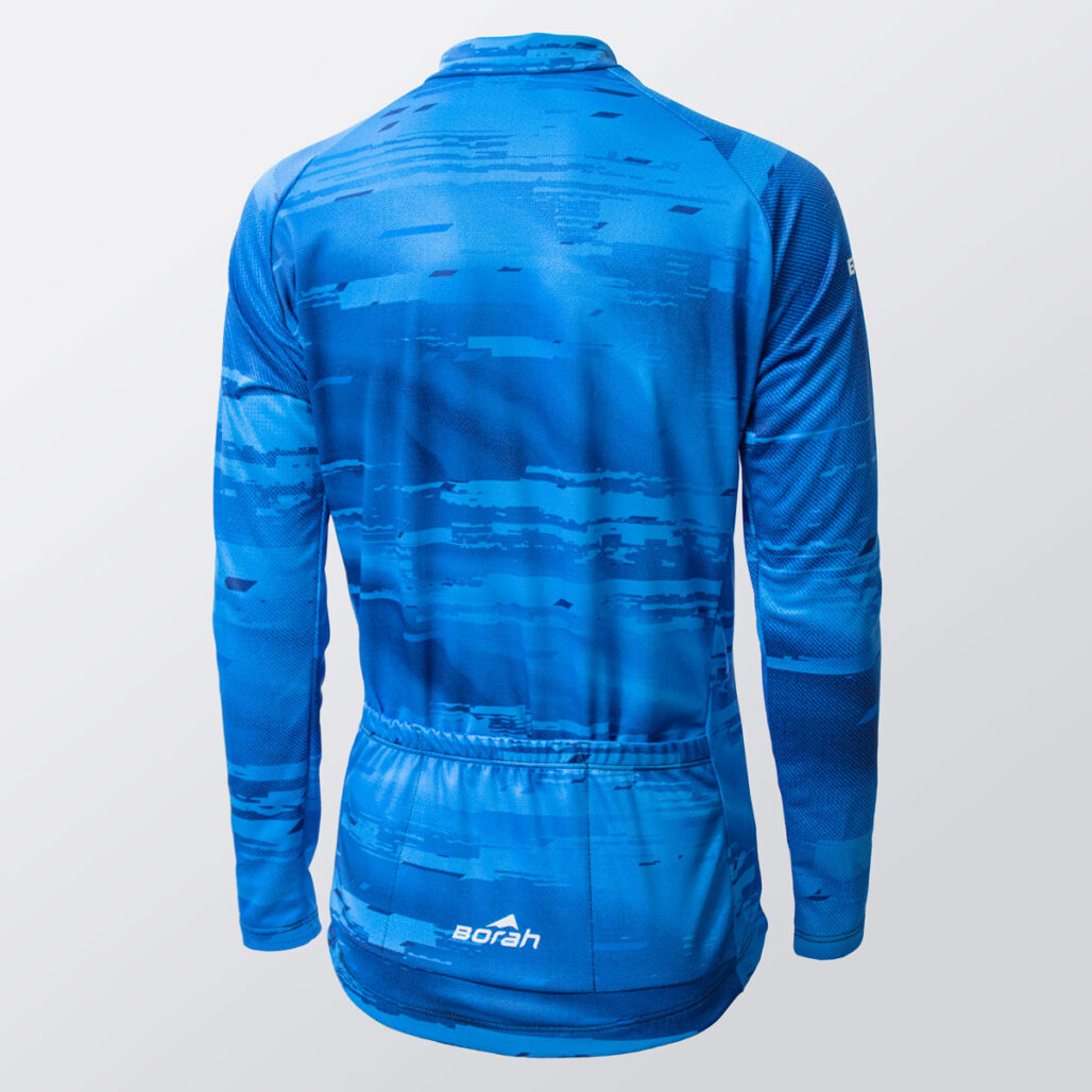 Women's Team Long Sleeve Cycling Jersey Back.