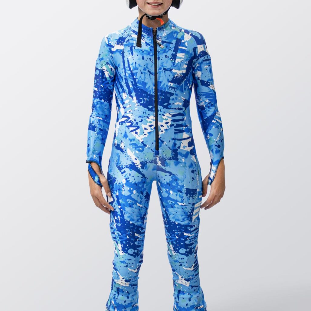 Unisex Youth Alpine Race Suit front view.