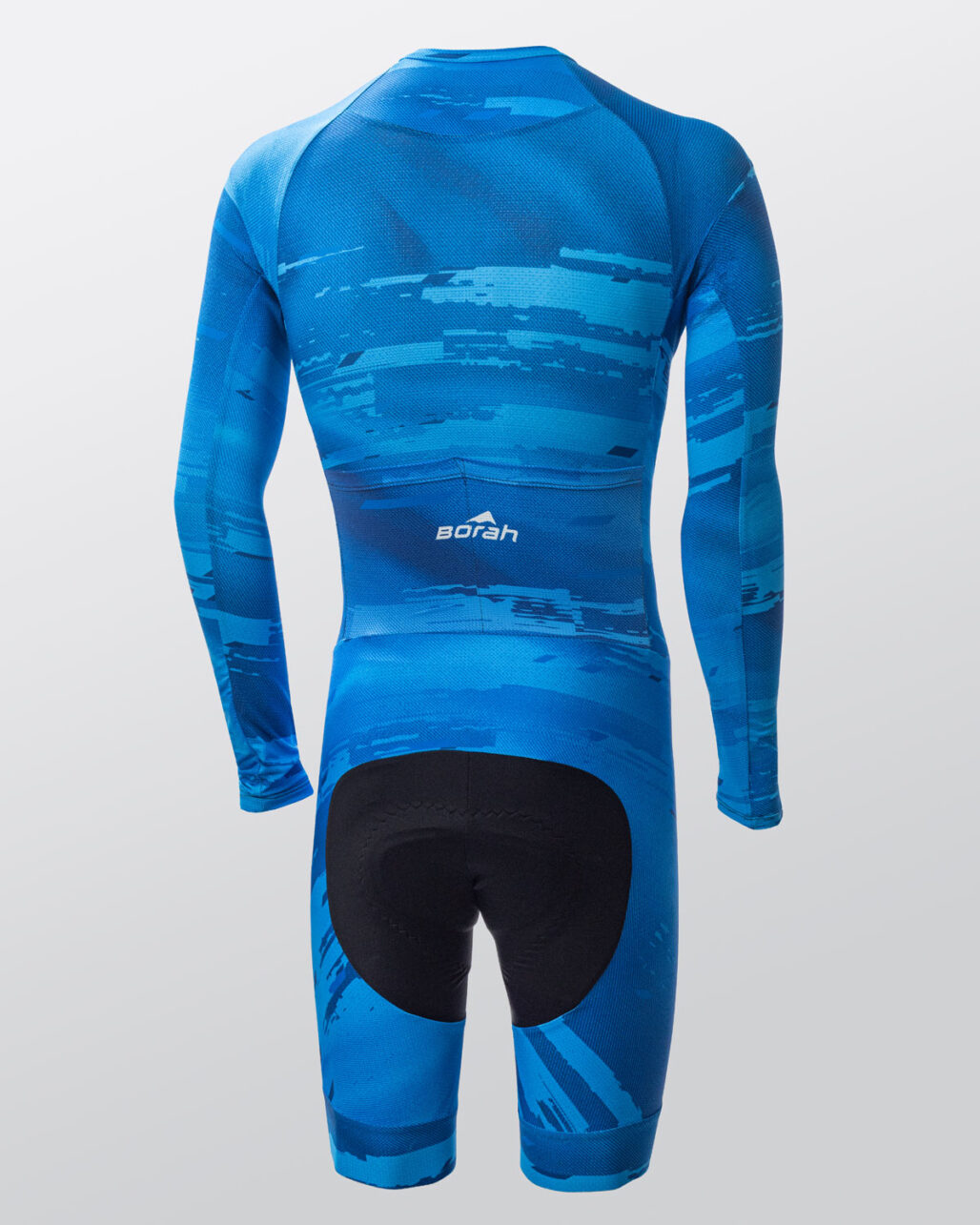 Unisex OTW LS Turbo Cycling Skinsuit, back view.