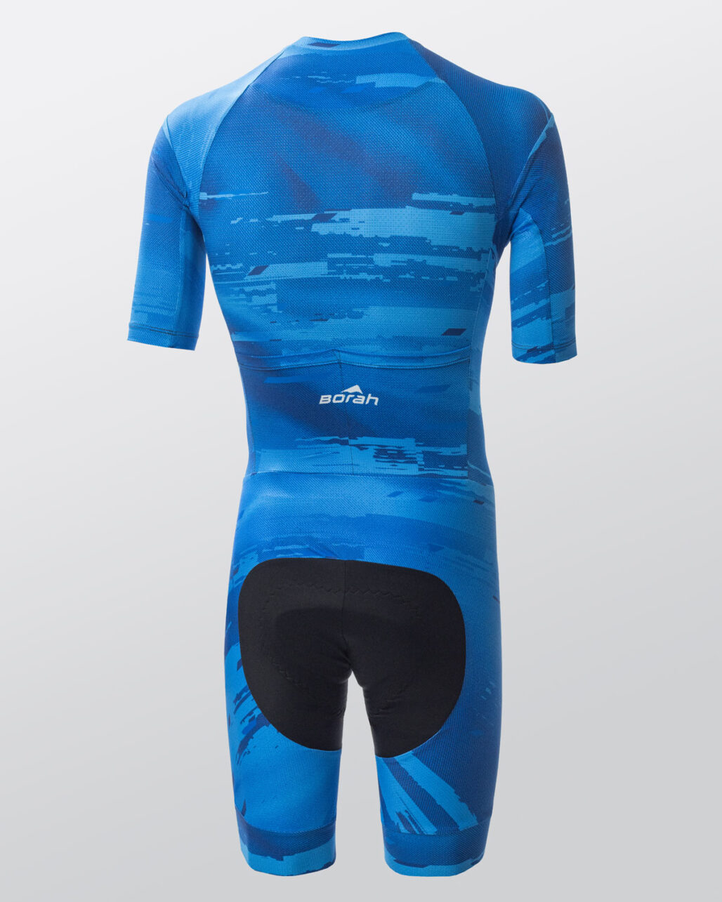 Unisex OTW Turbo Cycling Skinsuit, back view.