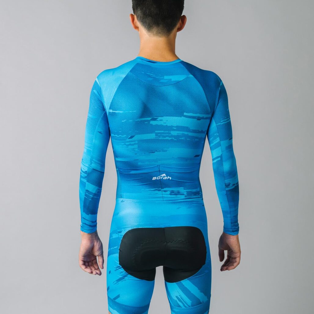 Unisex OTW LS Turbo Cycling Skinsuit Back View