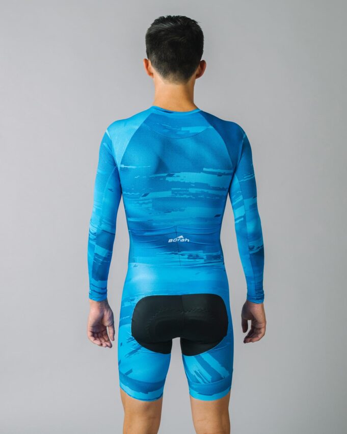 Unisex OTW LS Turbo Cycling Skinsuit Back View