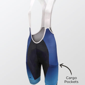 Full Custom Women's Cargo Bib Short, front view